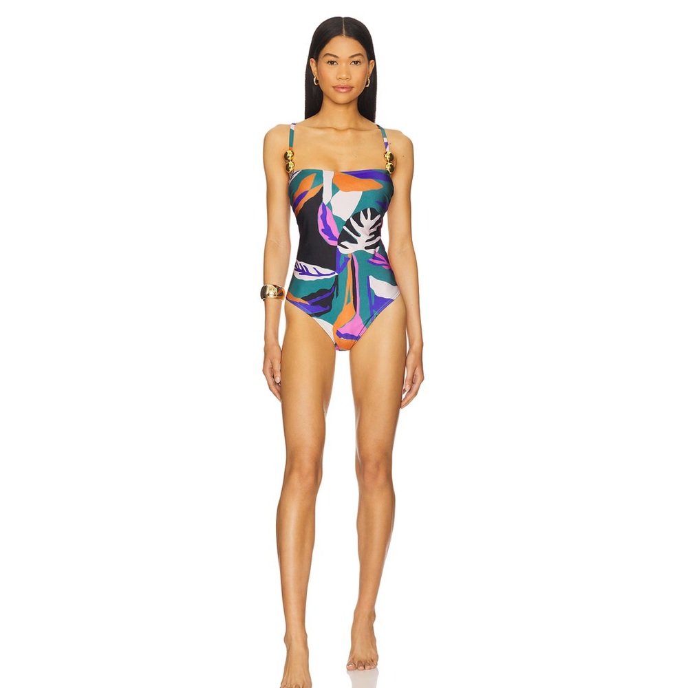 Women's Multicolor One-Piece Swimsuit, Villa Fresca Bella 1X